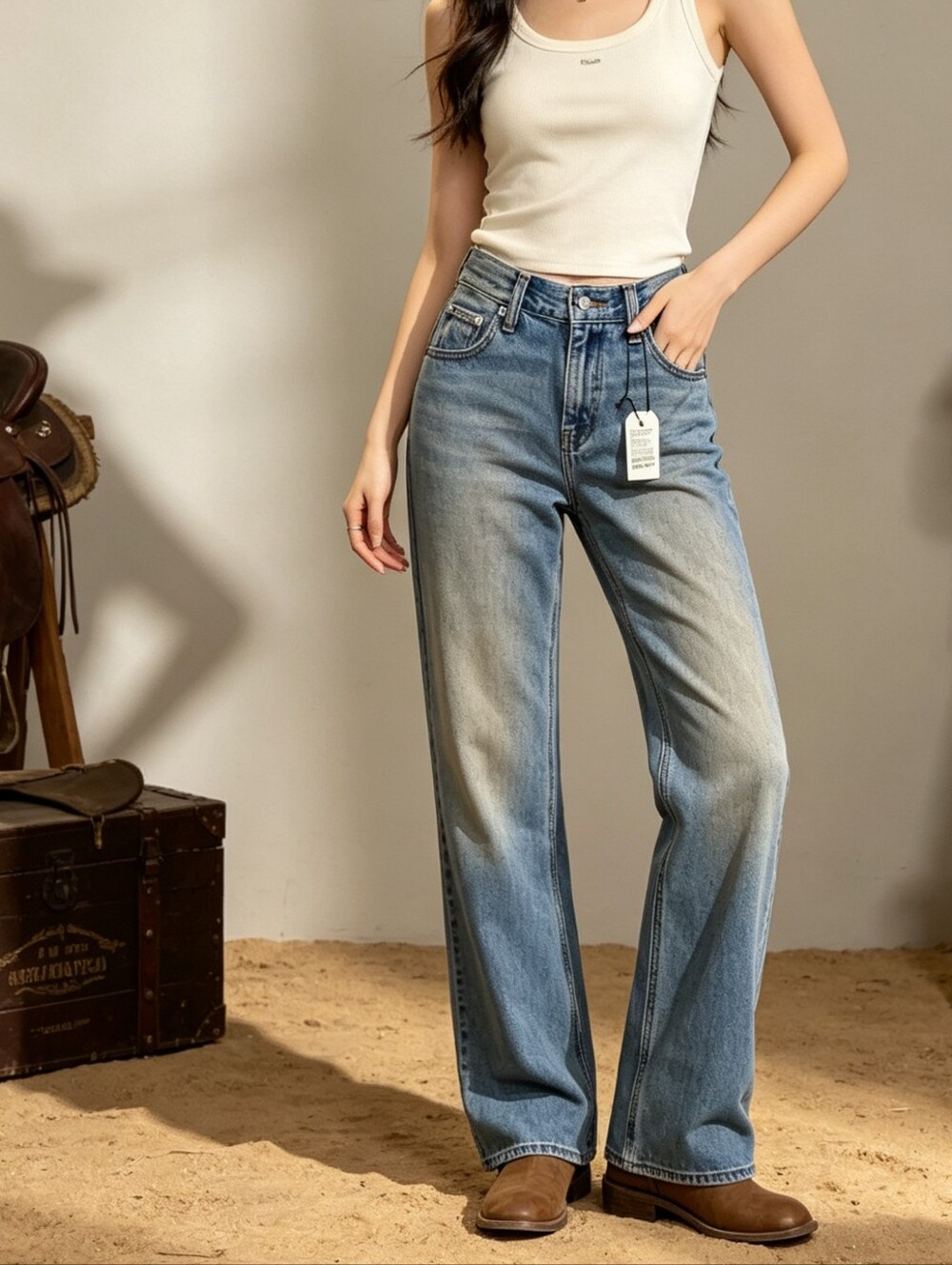 Levi's Loose Bootcut Jeans Women's 23 Mid Rise NWT 32" Inseam
